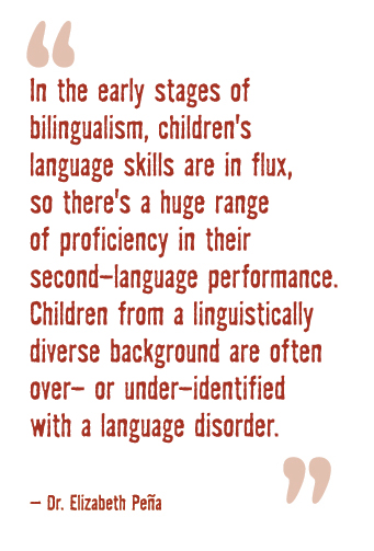 In the early stages of bilingualism, children