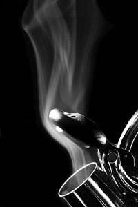 Steam rising out of a tea pot