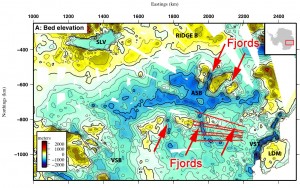 Topographic map of Aurora Subglacial Basin