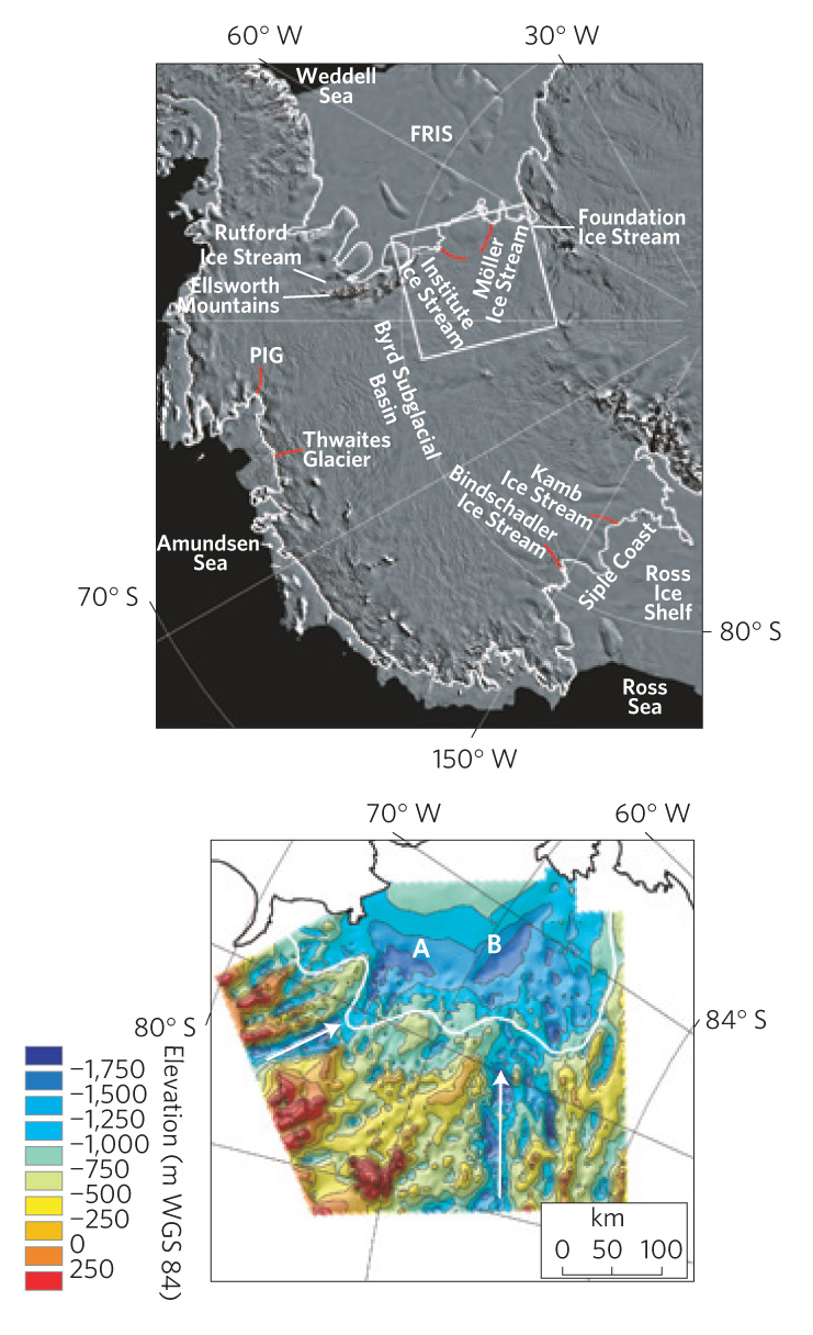 Location and Topography of New Sub-glacial Basin in West Antarctica