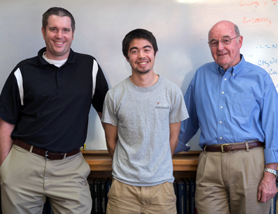 Professor Chris Ellison, senior Leon Dean and Professor Grant Willson