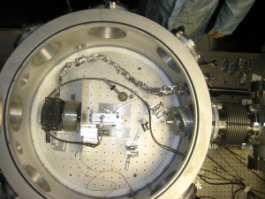 laser plasma accelerator - vacuum chamber interior