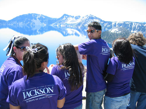 GeoFORCE Texas students take in the breathtaking view at _____