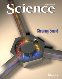 First Nonreciprocal Sound Circulator