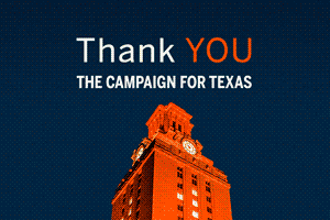 Campaign for Texas thank you