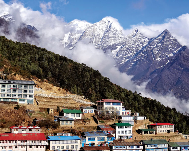 Namche Bazaar in Nepal