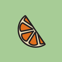 illustration of an orange slice