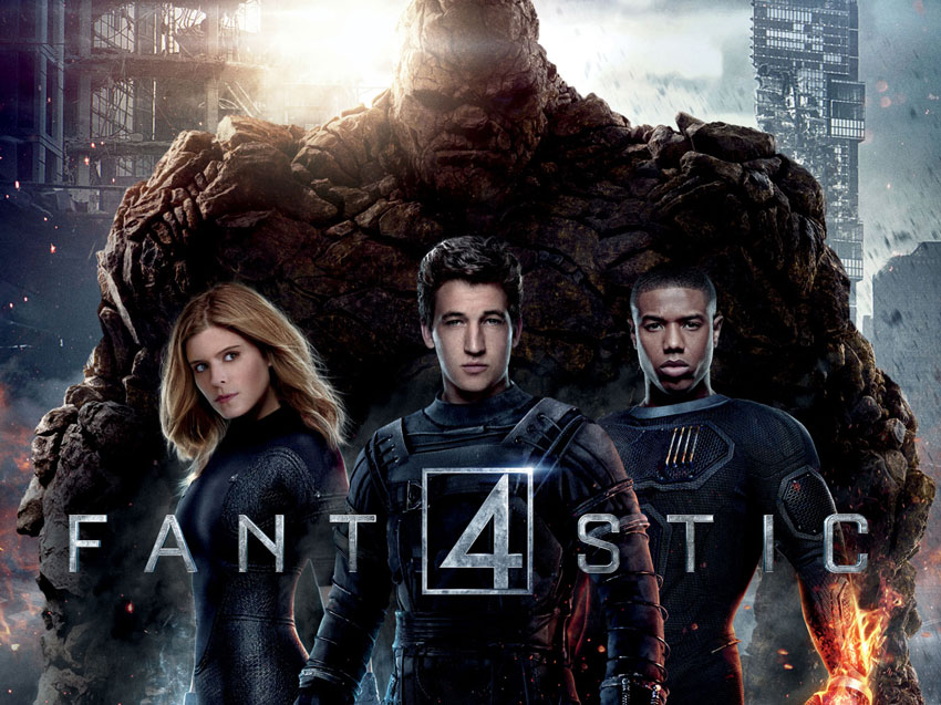 poster from 2015 movie "Fantastic Four"
