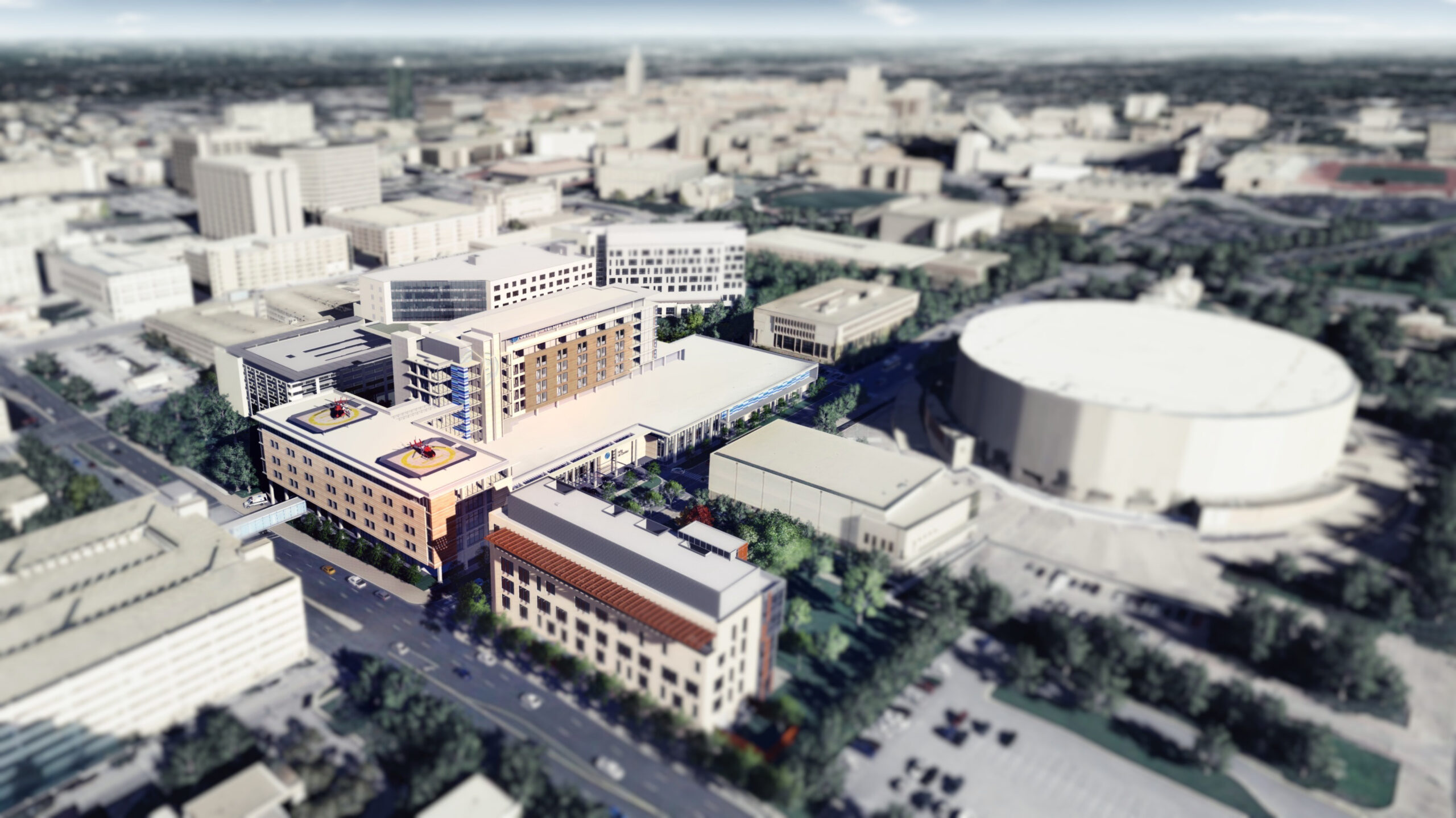 architectural rendering of future Dell Medical School