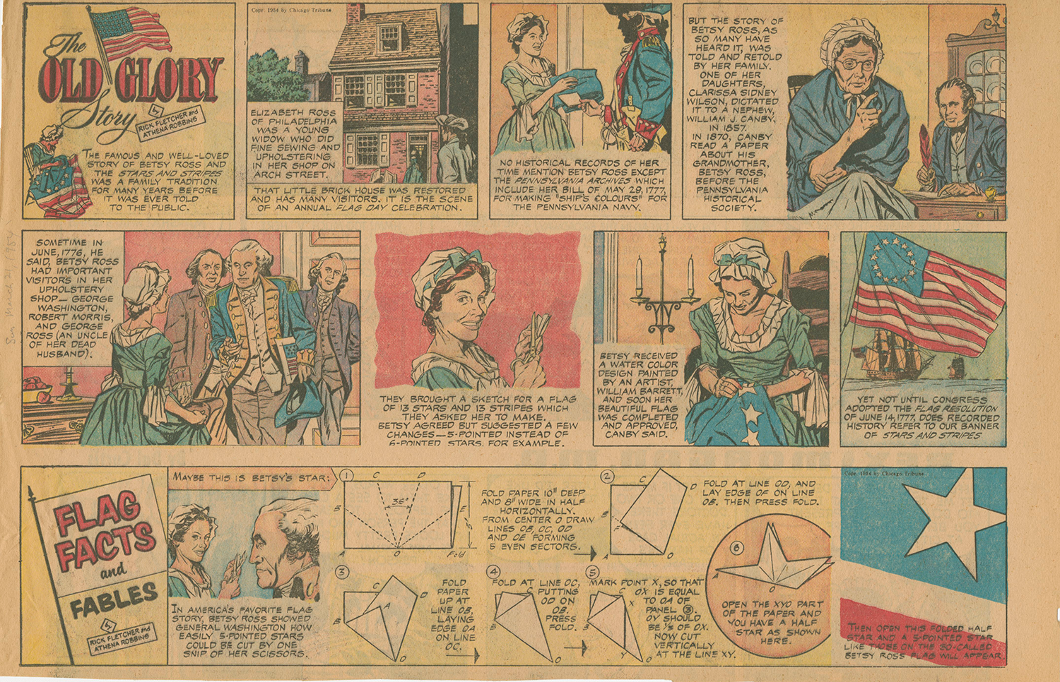 âThe Old Glory Storyâ comic strip
