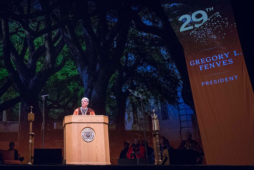 President Fenves delivers the State of the University address