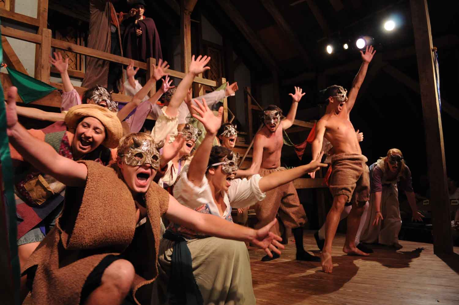 UT Austin students in Shakespeare at Winedale