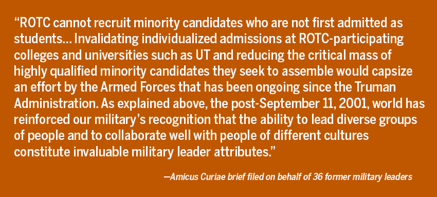 Amicus Curiae brief filed on behalf of 36 former military leaders