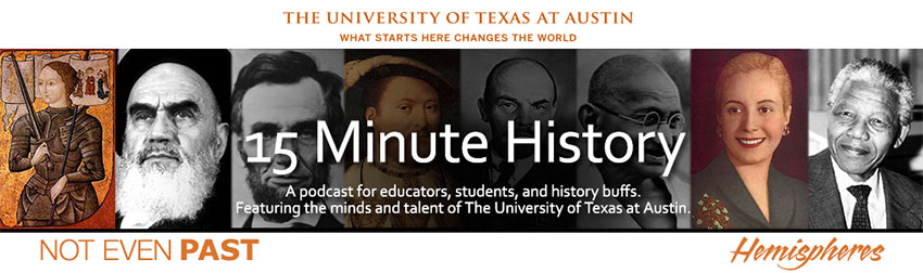 website header for 15-Minute History podcast