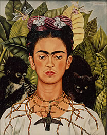 Self-portrait with Thorn Necklace and Hummingbird, 1940