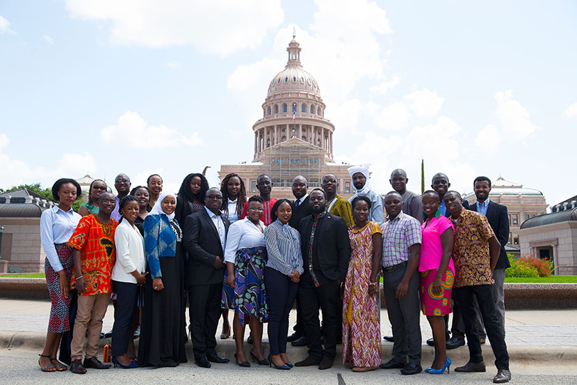 Mandela Washington Fellow at the Texas State Capital. 