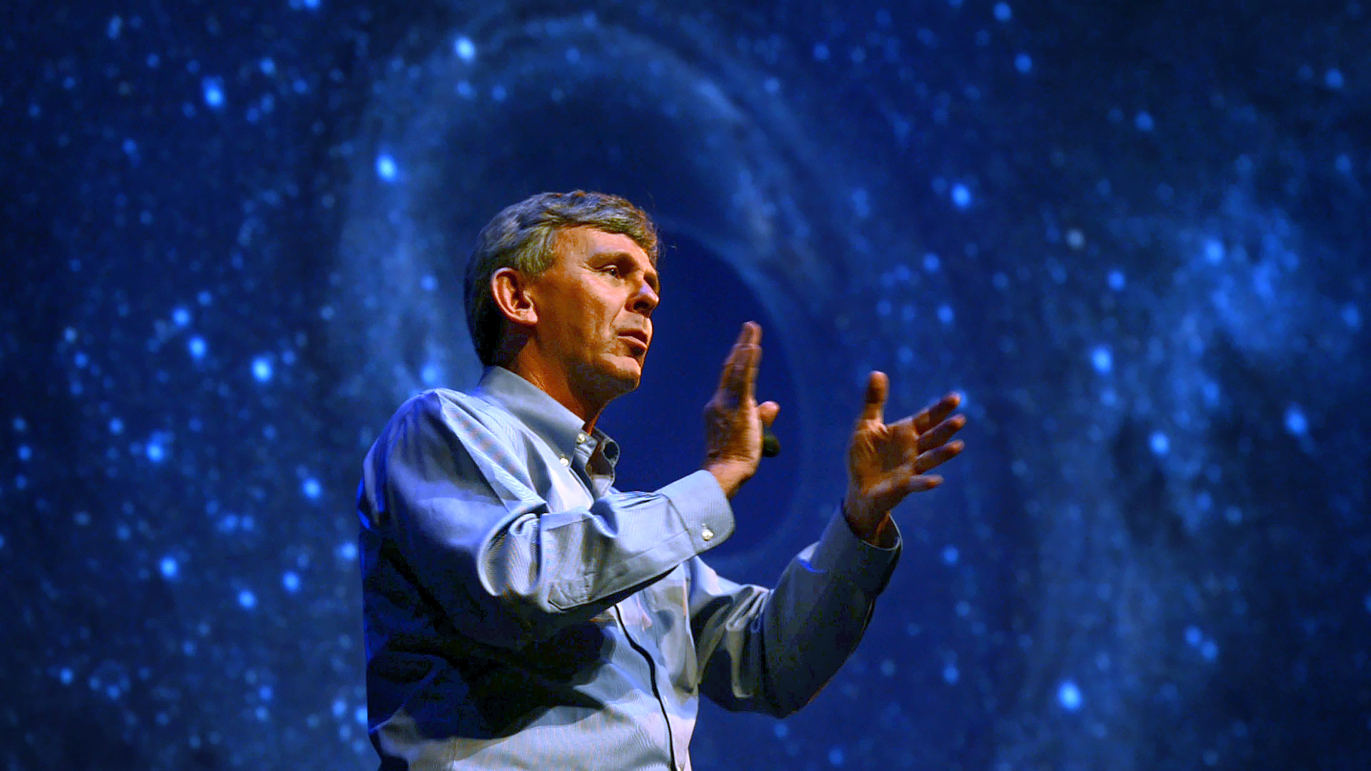 David Reitze talking at the University of Texas at Austin.