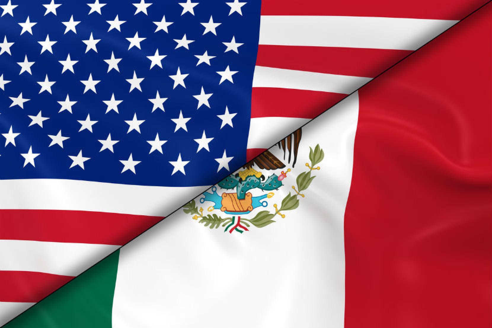 Estados Unidos Y M Xico Necesitan Una Pol Tica De Pensiones Biestatal   Us Mexico Flag 