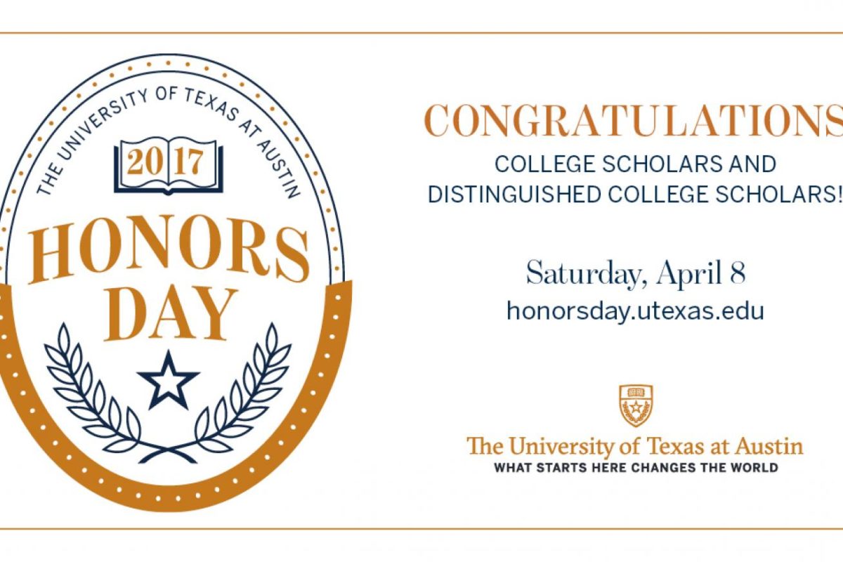 Congratulations, Honors Day Honorees UT News