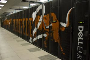 UT Super computer Dell EMC painted label Stampede on it
