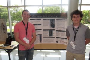 Ben List and Conor McMahon presenting on the Mars Ice Challenge