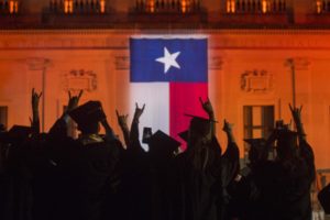 commencement-2016-hook-em-texas-flag