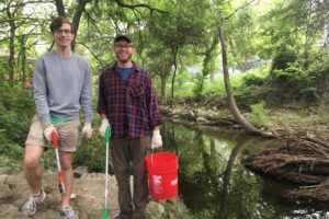 UT Students at Waller Creek.