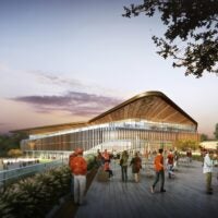 Rendering of new Texas Longhorns arena, exterior