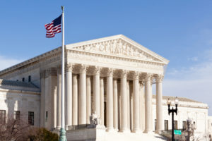 The front of the Supreme Court