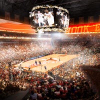 Rendering of new Texas Longhorns arena, interior