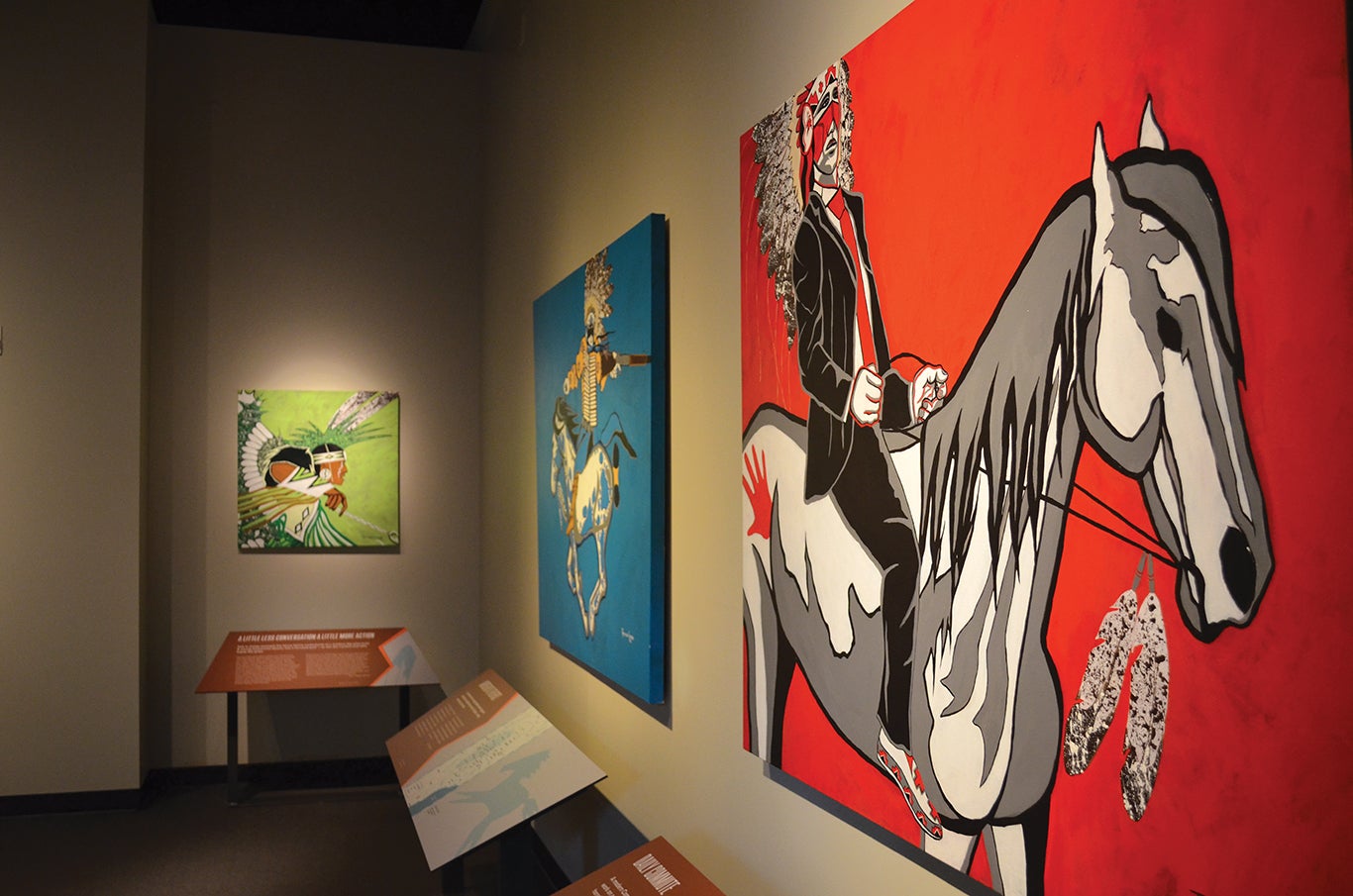 Acrylic paintings by Eric Tippeconnic. Acrylic paintings by Eric Tippeconnic.