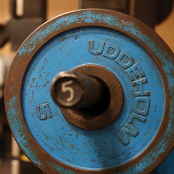 Dumbbells at UT Austin's Get FIT program.