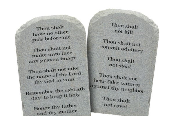 real ten commandments