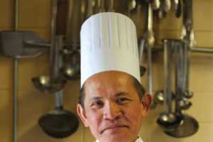 Chef Dai at the Commons Cafe.