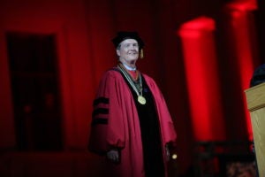 Bill Powers at UT Austin Commencement 2012 (by Emily Kinsolving).