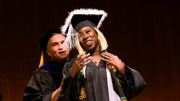Black female graduate.