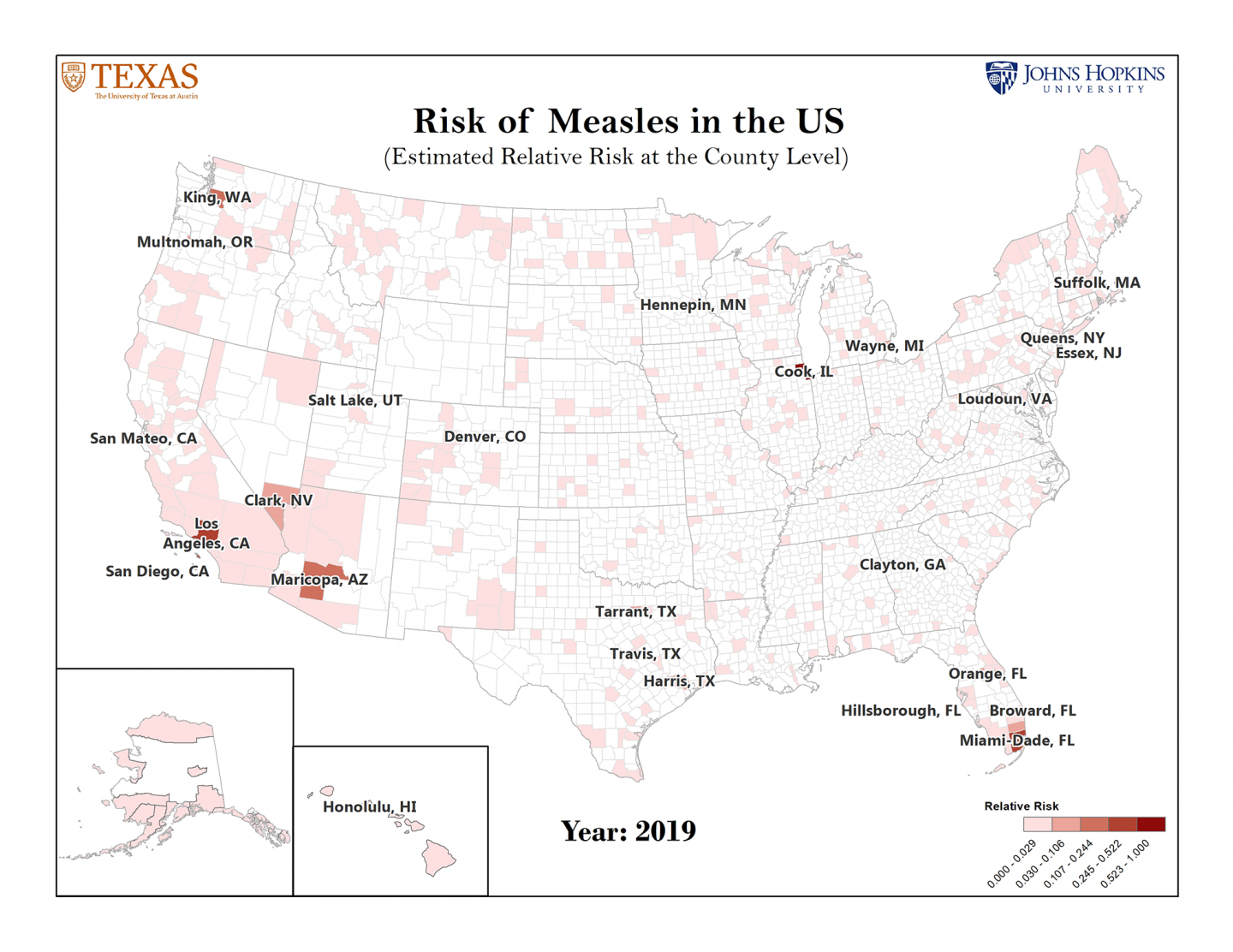 25 U.S. Counties Identified as Most at Risk for Measles Outbreaks UT News