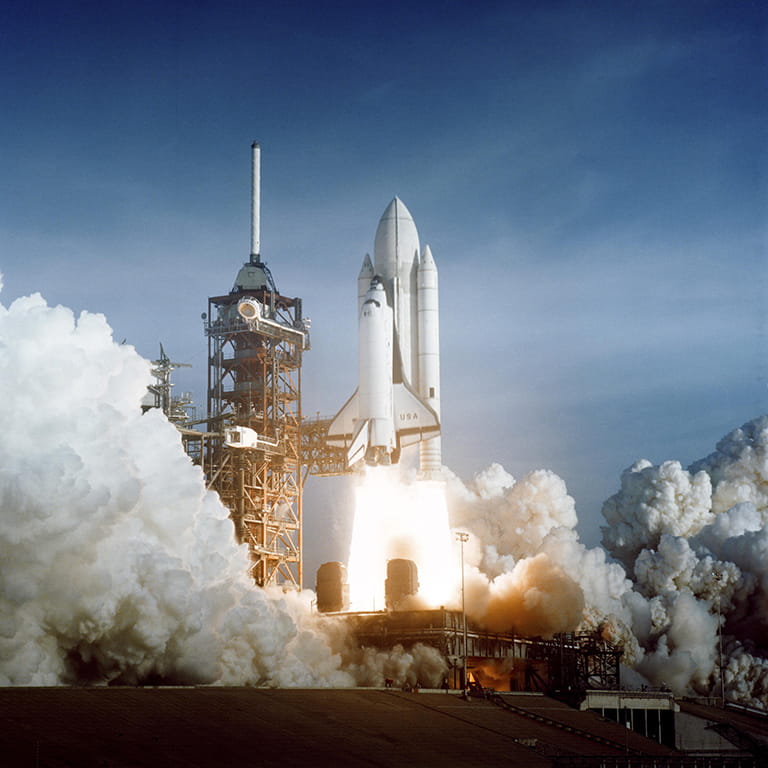 Columbia liftoff. Columbia liftoff.