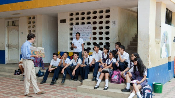 Volunteers visited worked in the Education sector teaching English and performing secondary projects.