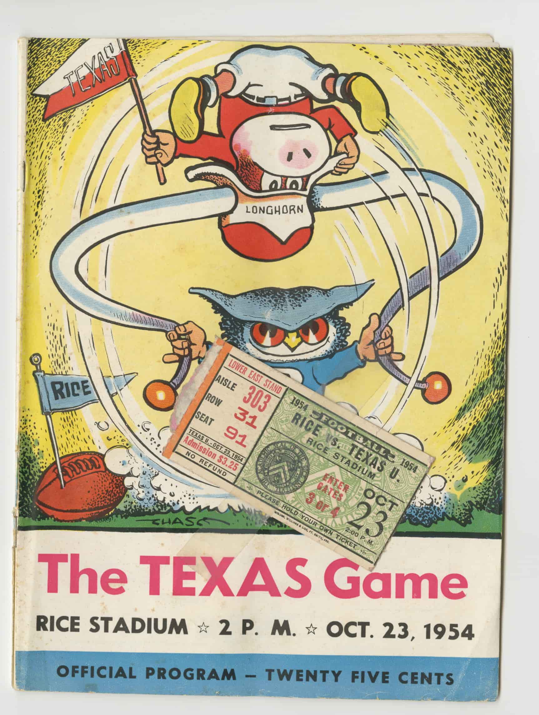UT vs Rice Game 1954