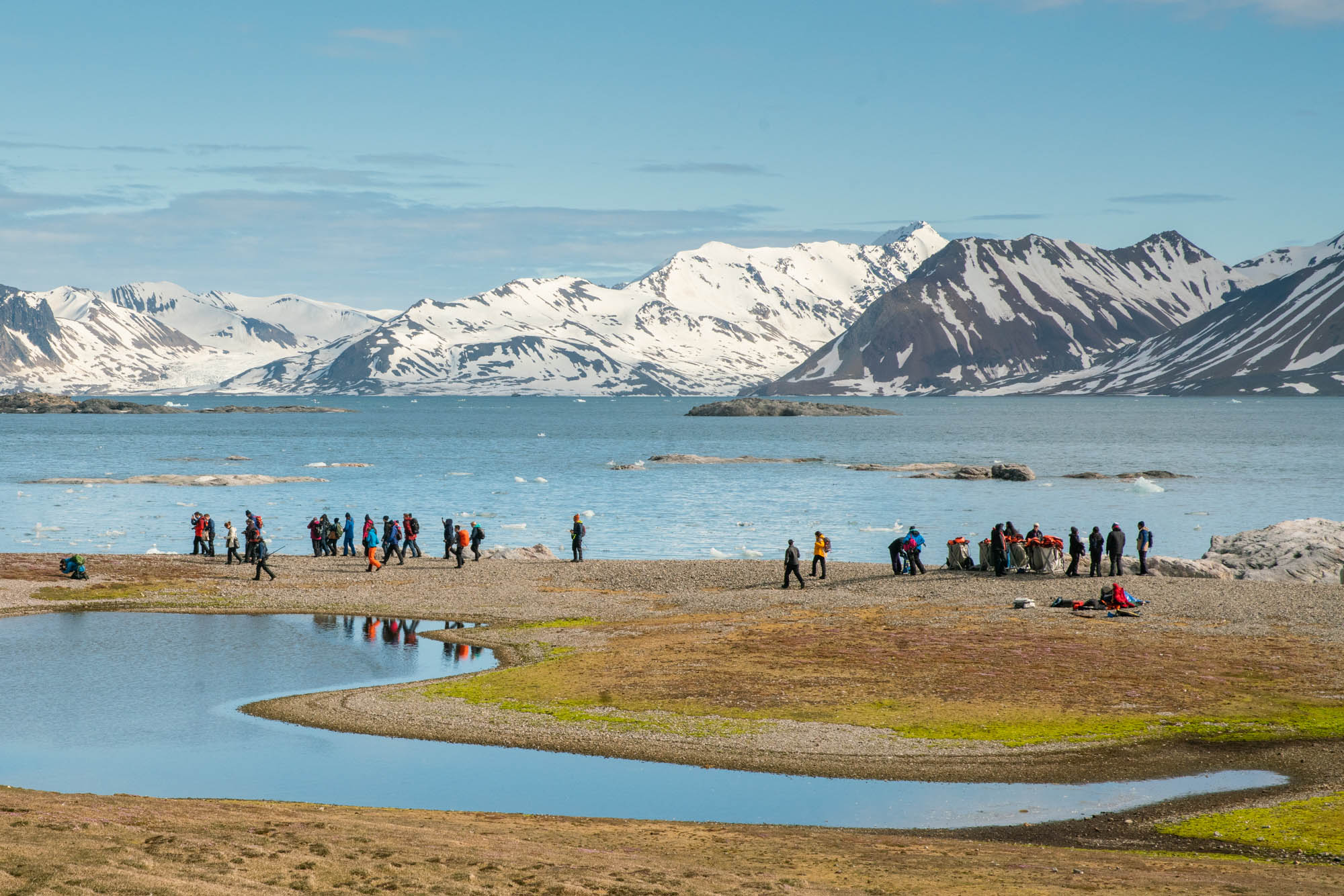 ClimateForce explores by foot.