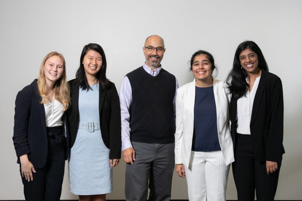 The LGBTQ+ healthcare in India team poses after their pitch