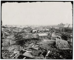 Galveston after the hurricane of 1900