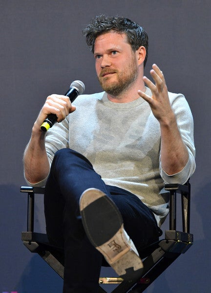 Michael Bricker speaks onstage at the Netflix FYSEE Craft Day at Raleigh Studios on May 18, 2019 in Los Angeles, California.