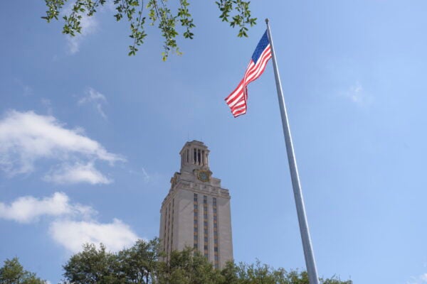 Tower and American flag 2018