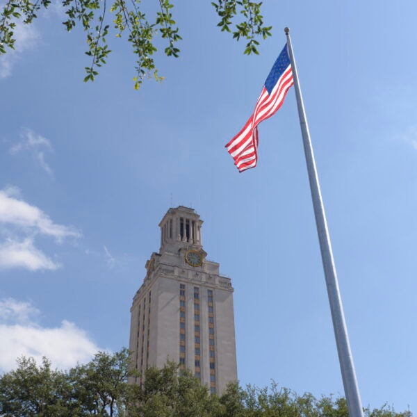 Tower and American flag 2018
