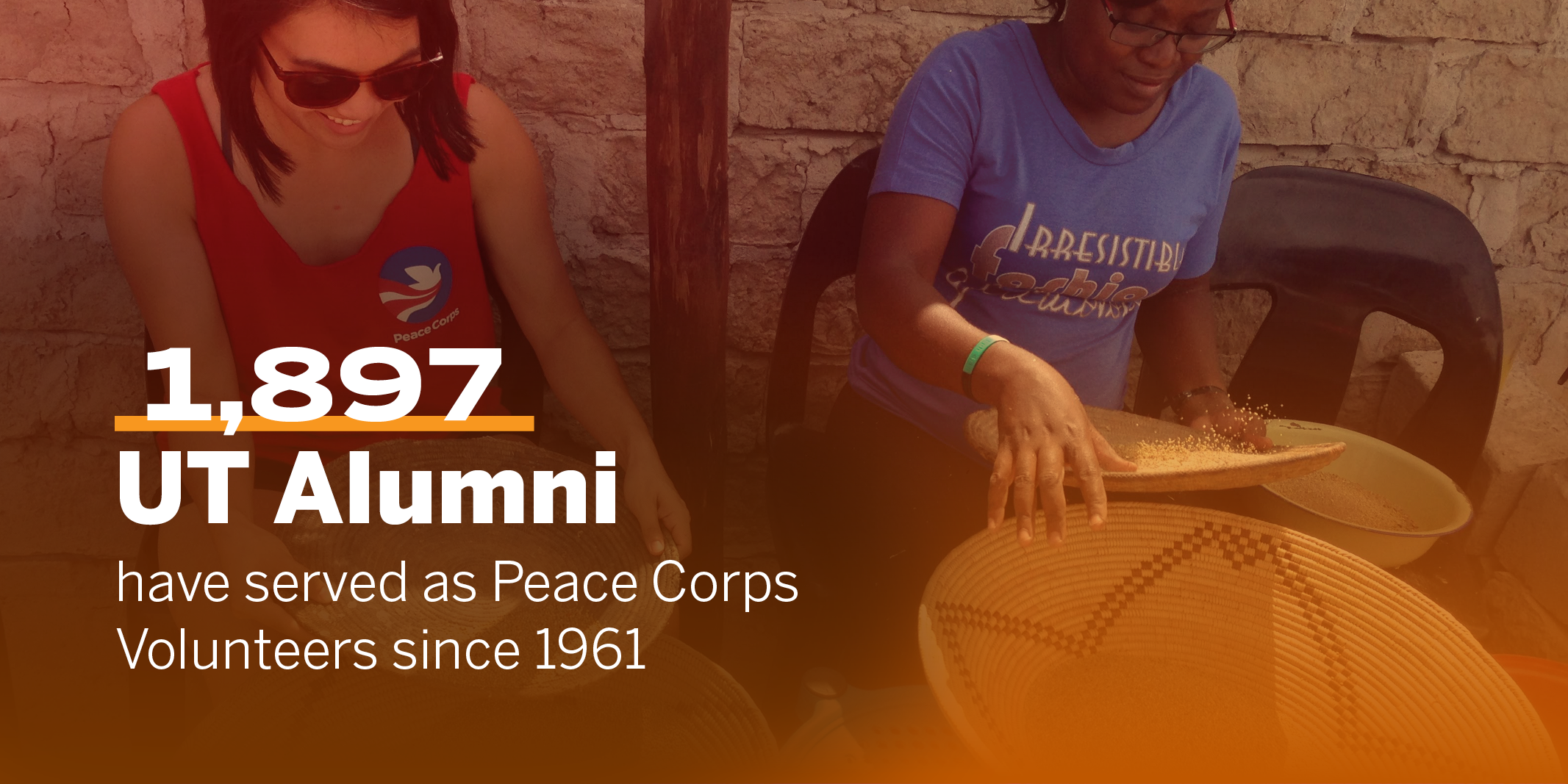 nearly 1,900 alumni from the university have served abroad as Peace Corps volunteers. 