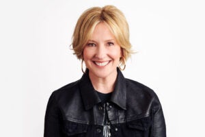 Brené Brown against a white background.