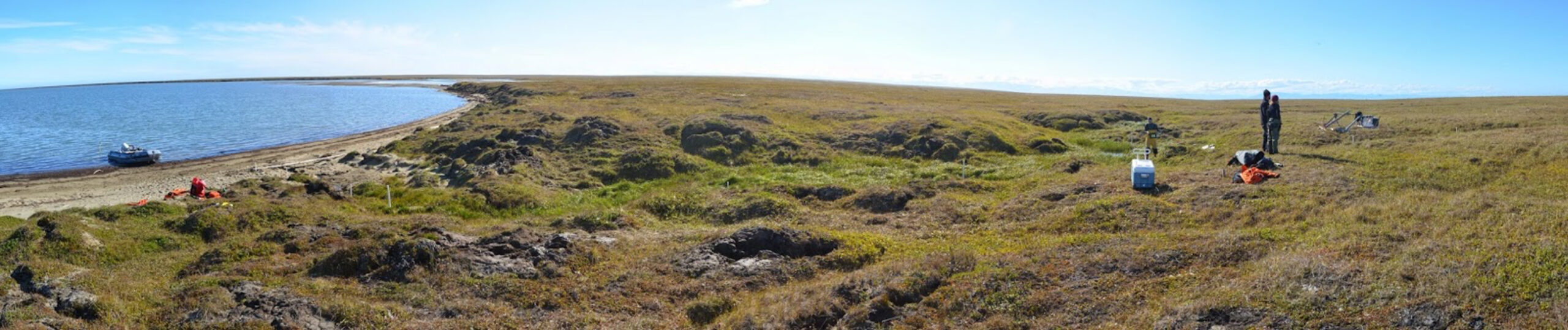 panoramic view of Arctic coast