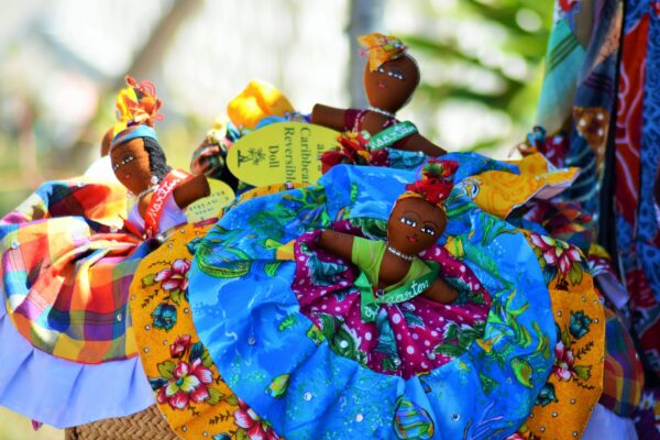 Colorful Creole dolls